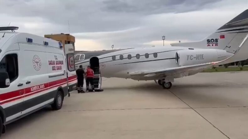 Ambulans uçak, 1 günlük bebek için havalandı
