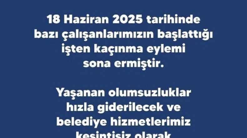 Buca’da belediye işçilerinin grevi sona erdi