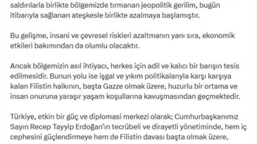 Cevdet Yılmaz: Türkiye, istikrarı ve adaleti savunmaya devam edecektir