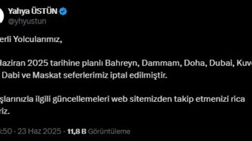 İstanbul – THY’nin 7 kente seferleri iptal edildi