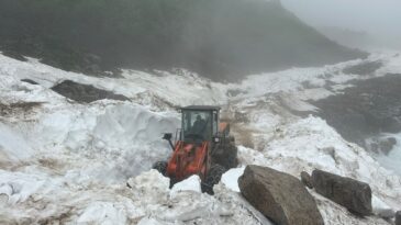 Rize’de karla mücadele