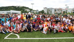 Samsunspor tesisleri minik futbolculara ev sahipliği yapıyor