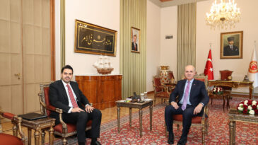 TBMM Başkanı Kurtulmuş, Abdullah Eren’i kabul etti