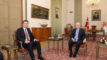 TBMM Başkanı Kurtulmuş, Arıkan’ı kabul etti