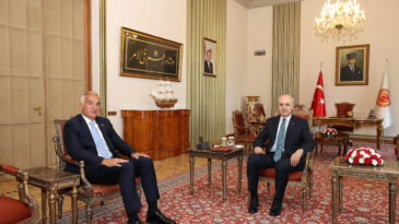 TBMM Başkanı Kurtulmuş, Bakan Ersoy’u kabul etti