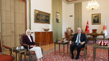 TBMM Başkanı Kurtulmuş, Bakan Göktaş’ı kabul etti