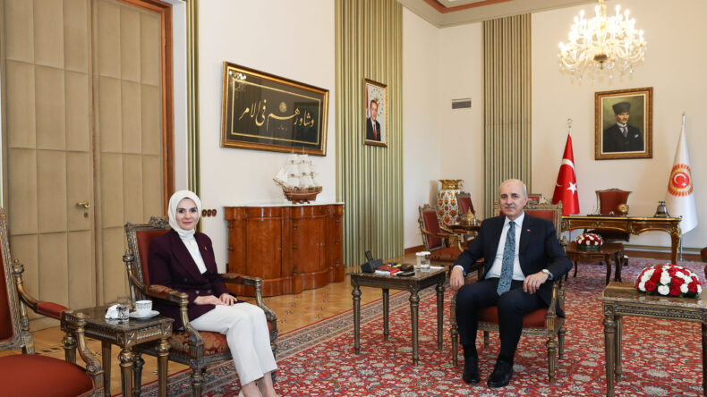 TBMM Başkanı Kurtulmuş, Bakan Göktaş’ı kabul etti