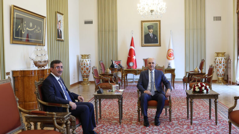 TBMM Başkanı Numan Kurtulmuş, Cevdet Yılmaz’ı kabul etti
