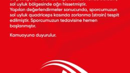 Türkiye Voleybol Federasyonu, Hande Baladın’ın sakatlandığını duyurdu