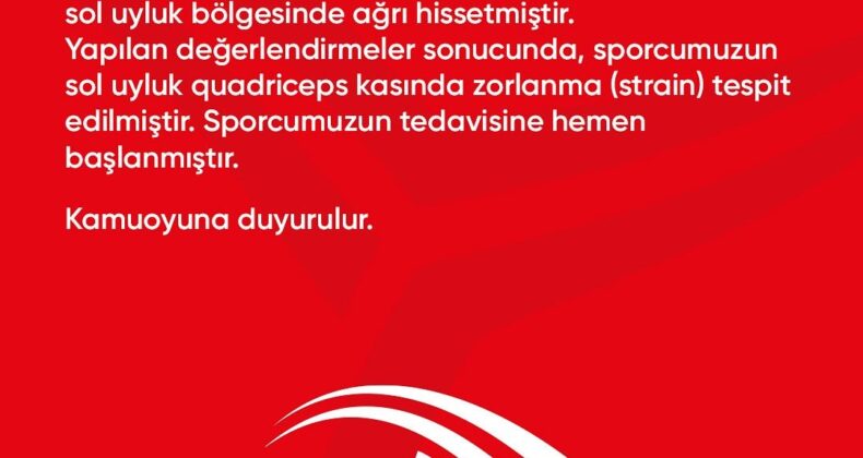 Türkiye Voleybol Federasyonu, Hande Baladın’ın sakatlandığını duyurdu